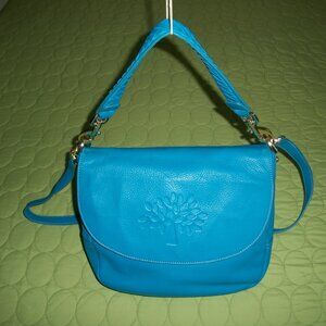 Mulberry Daria Blue Shoulder/Crossbody Leather Bag